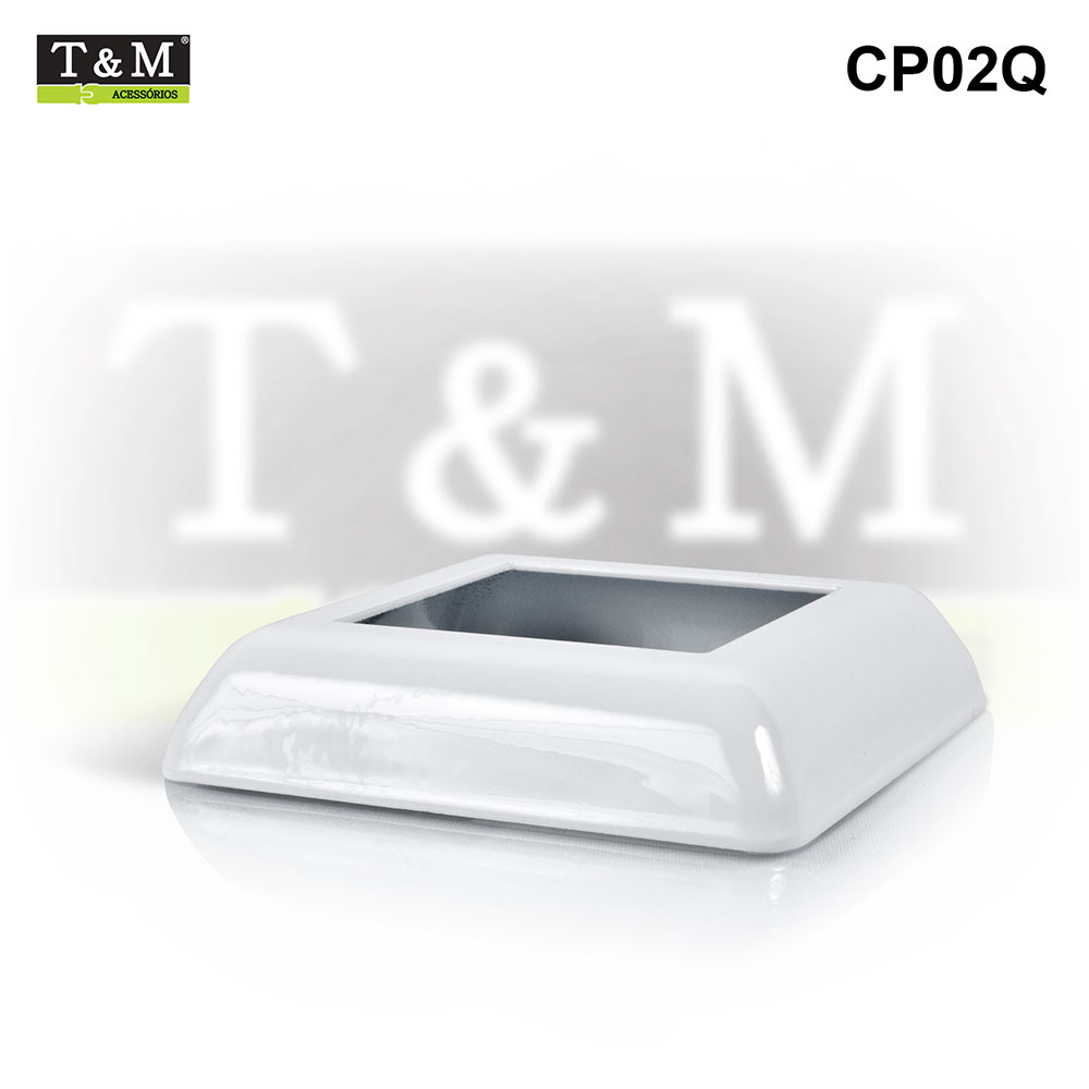 CP02Q-Canopla-TeM-Quadrada-Aluminio-branco