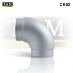 CR02-Curva-TeM-Fixa-90graus-Aluminio-cinza